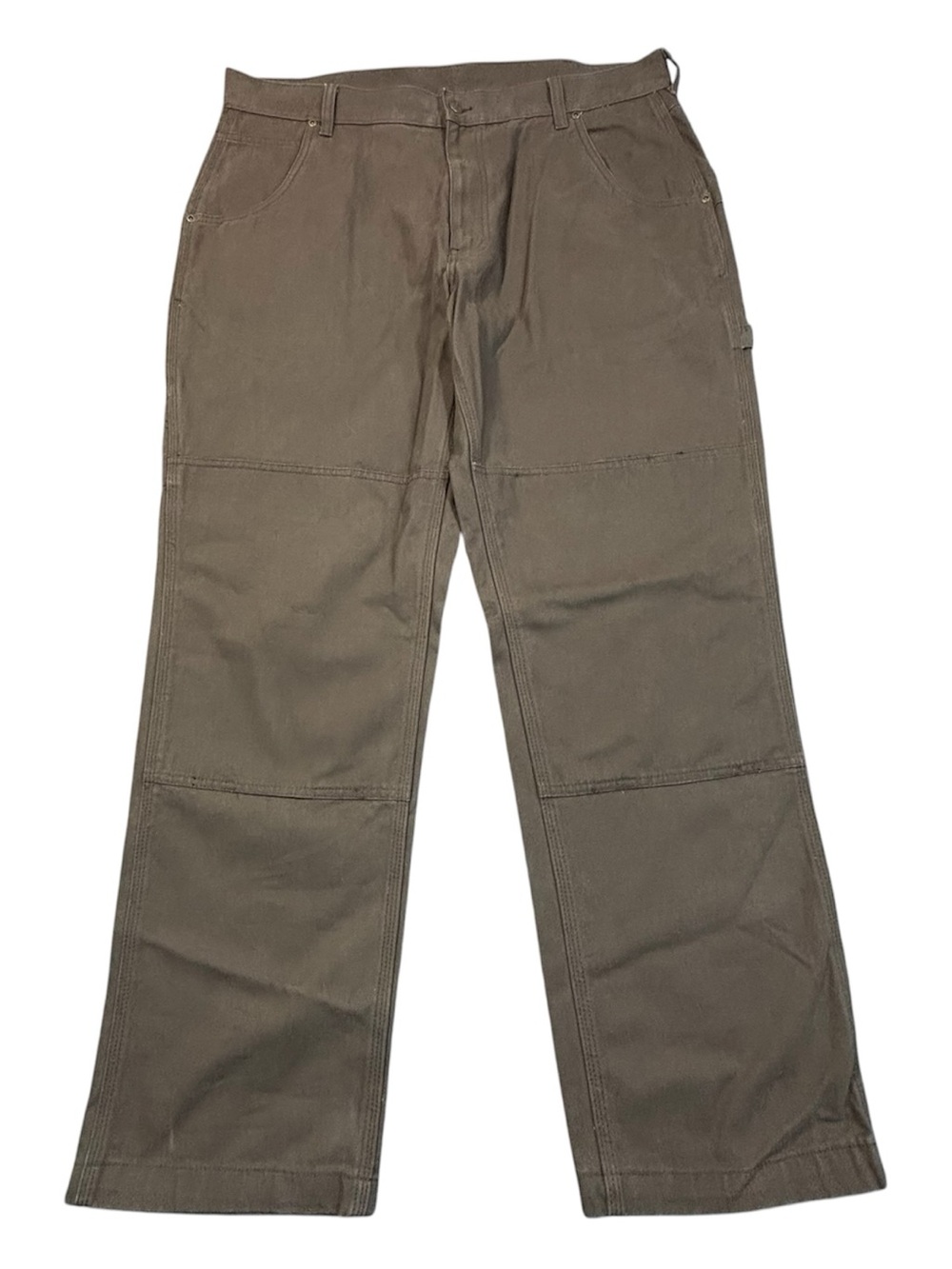Lakin & McKey Double Knee Work Pants 40x32 Brown Duck Canvas Carpenter Utility
